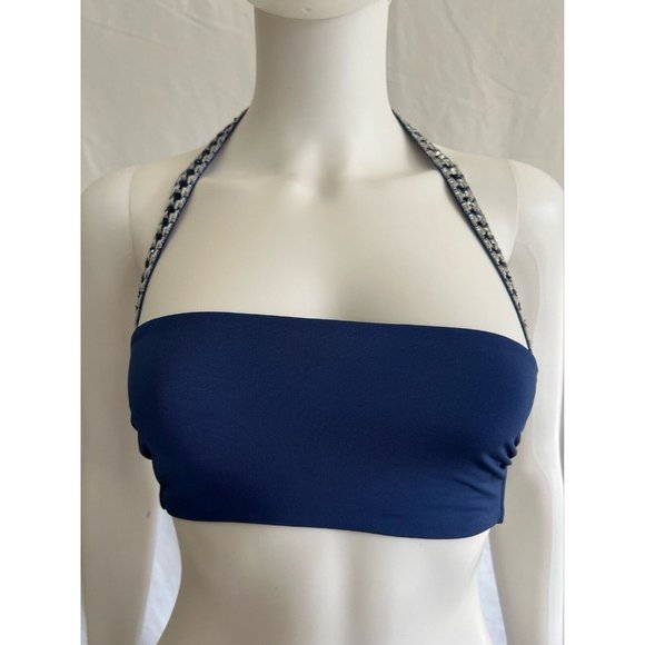 La Perla Other - La Perla Women's Swimwear Bikini Navy Blue Only Bra Silk IT 40